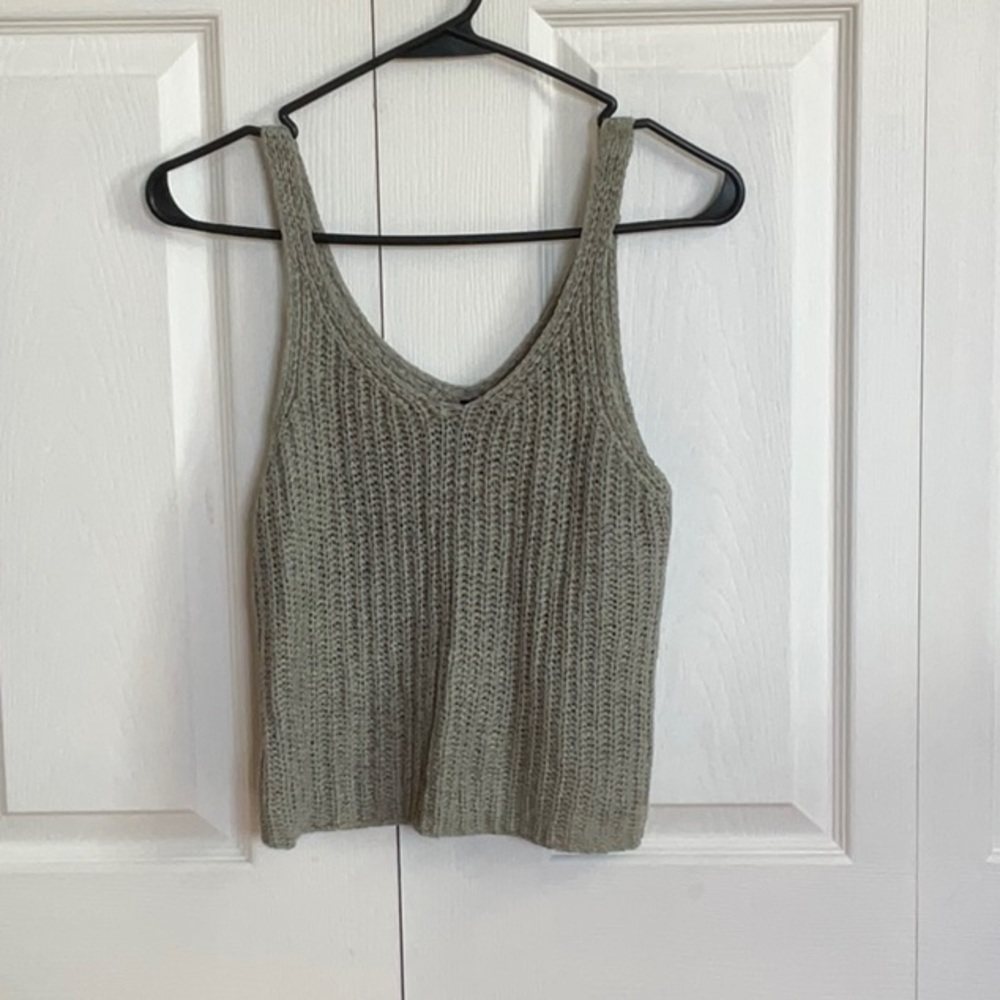 Knitted sweater tank top